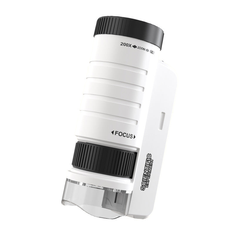 Portable Handheld Microscope for Kids Science Experiment Outdoor Educational Toy Cell Viewing