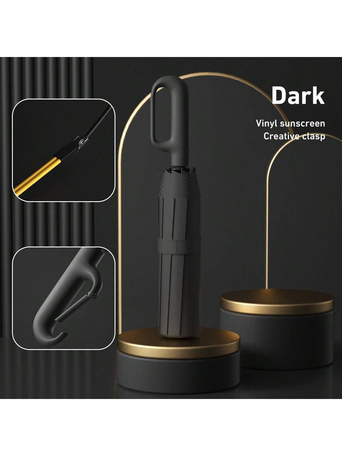Automatic Folding Umbrella with UV-Blocking Canopy