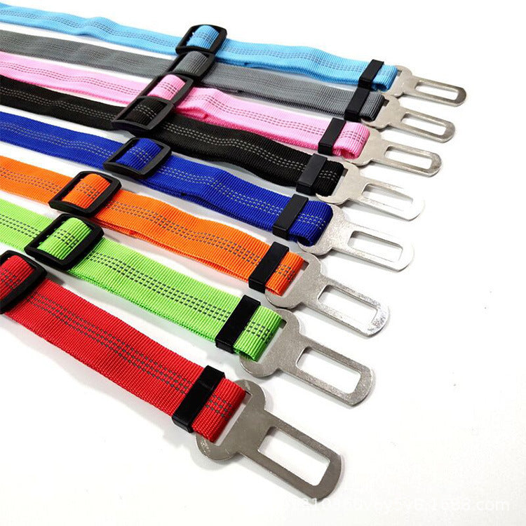 Adjustable Reflective Dog Car Seat Belt Leash