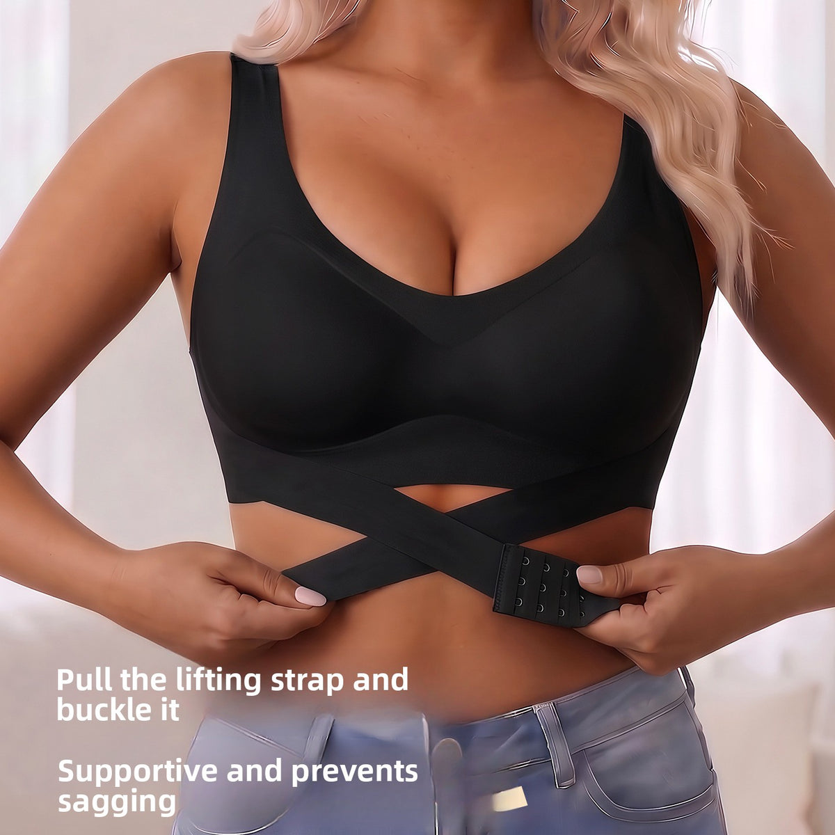 Women's Lightweight Nylon Sports Bra for Yoga & Everyday Wear