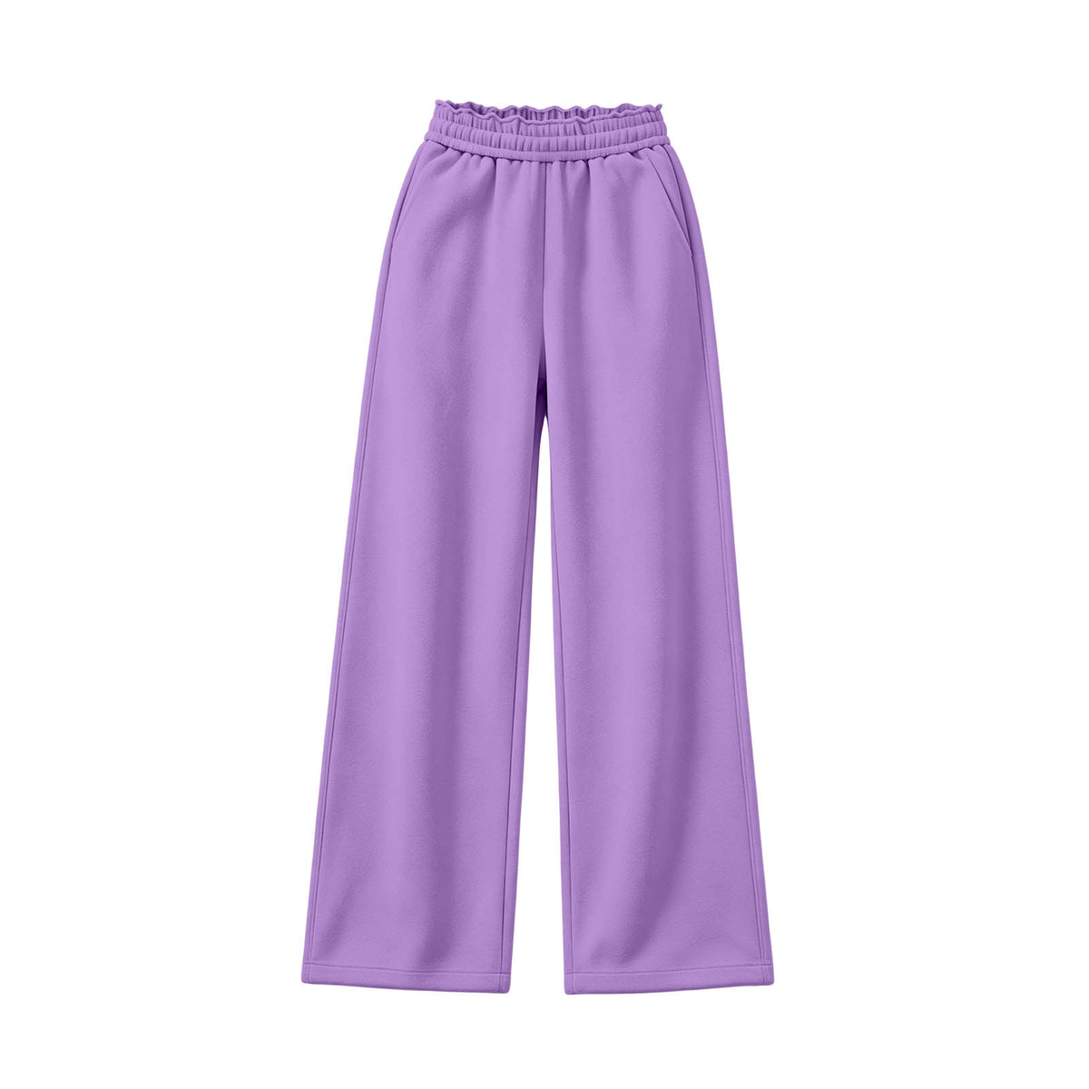 Kids Fleece Wide Leg Pants