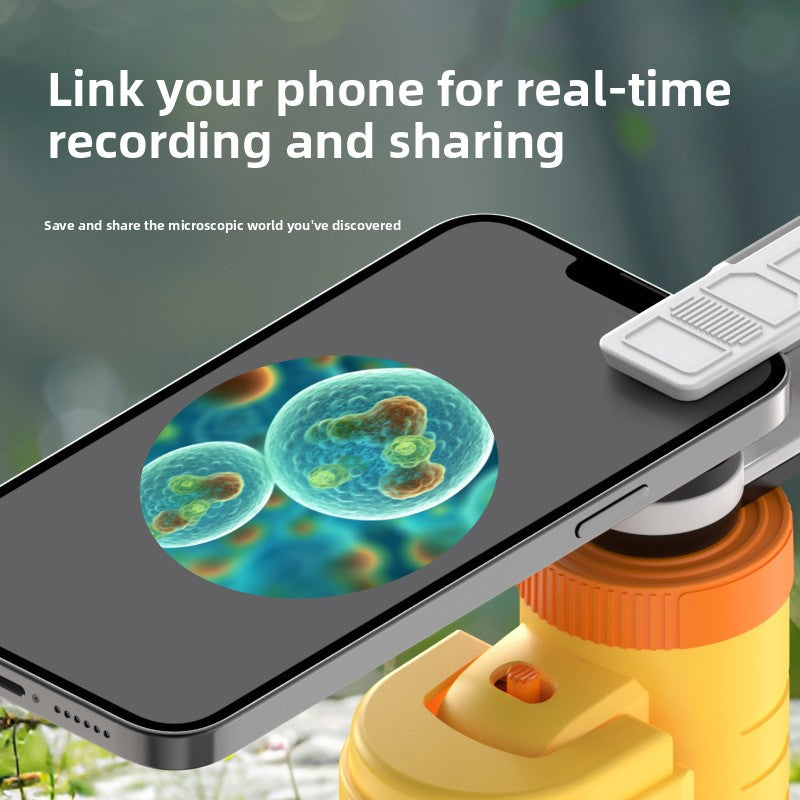 Portable Handheld Microscope for Kids Science Experiment Outdoor Educational Toy Cell Viewing