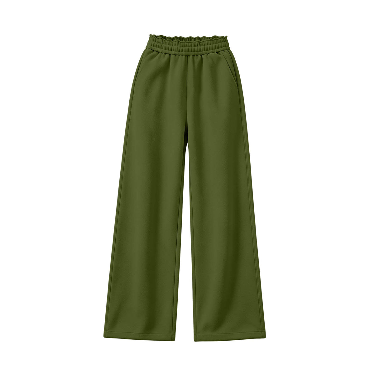 Kids Fleece Wide Leg Pants