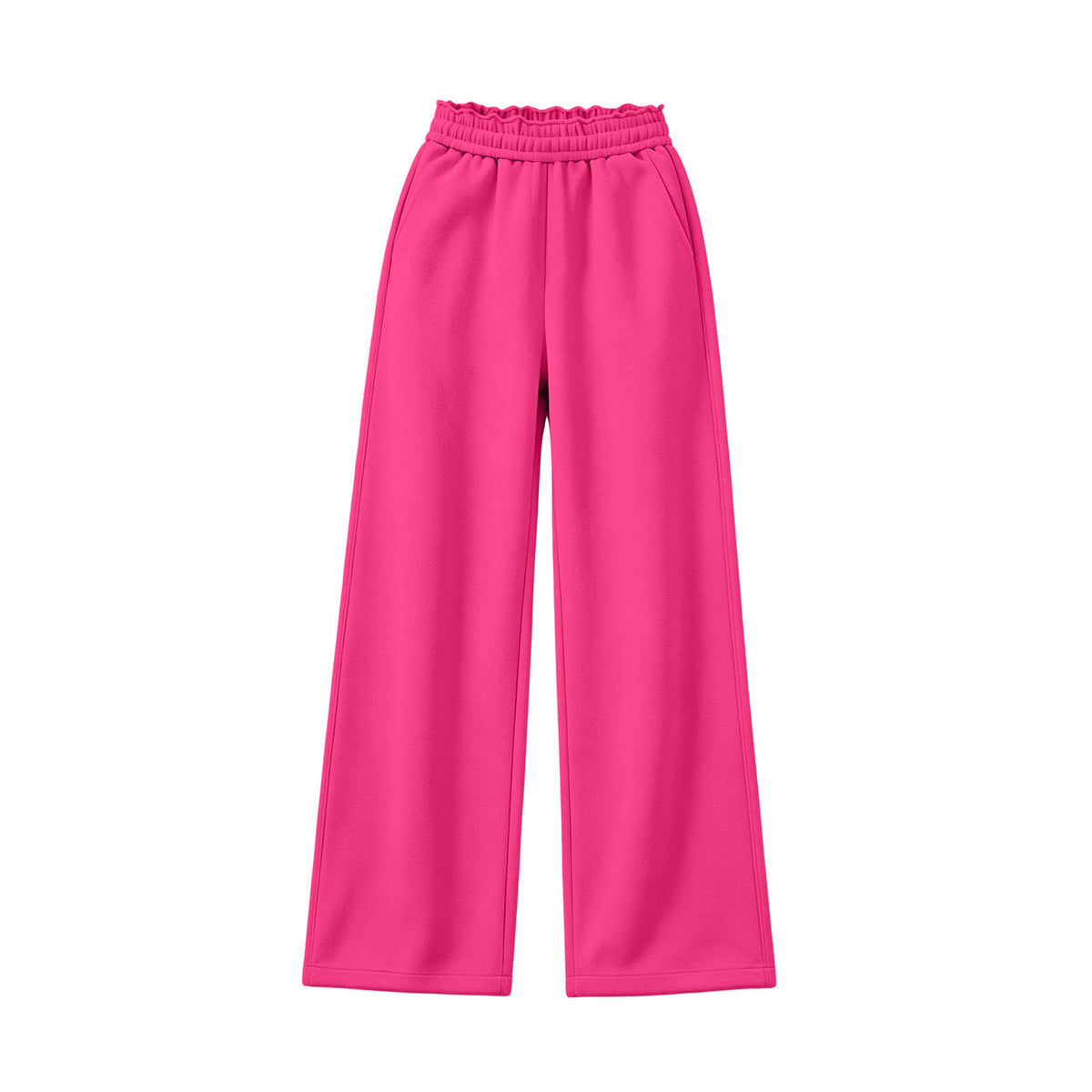 Kids Fleece Wide Leg Pants